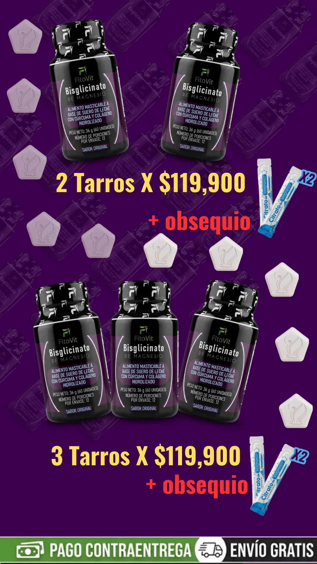 bisglicinato de magnesio 60 und x tarro