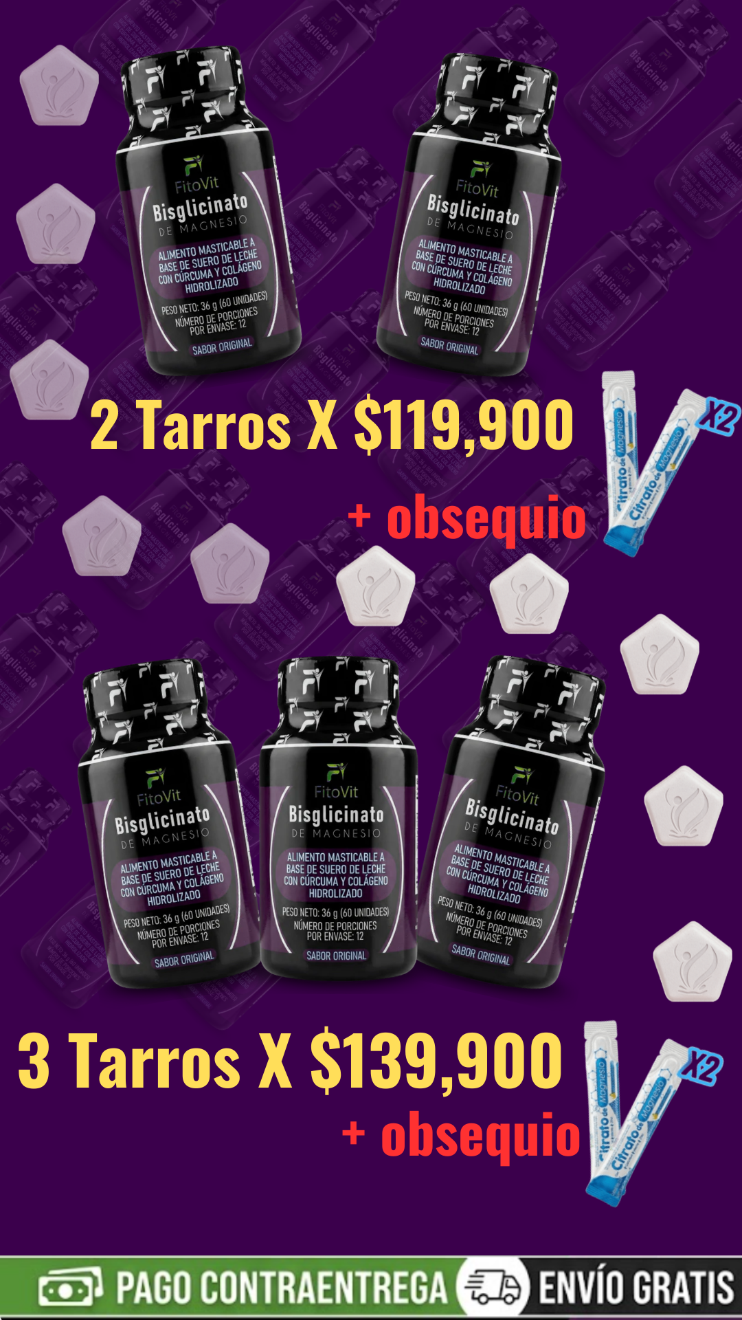 bisglicinato de magnesio x1