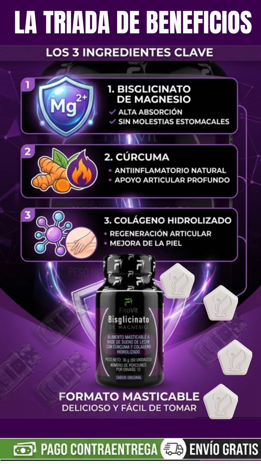 bisglicinato de magnesio x1