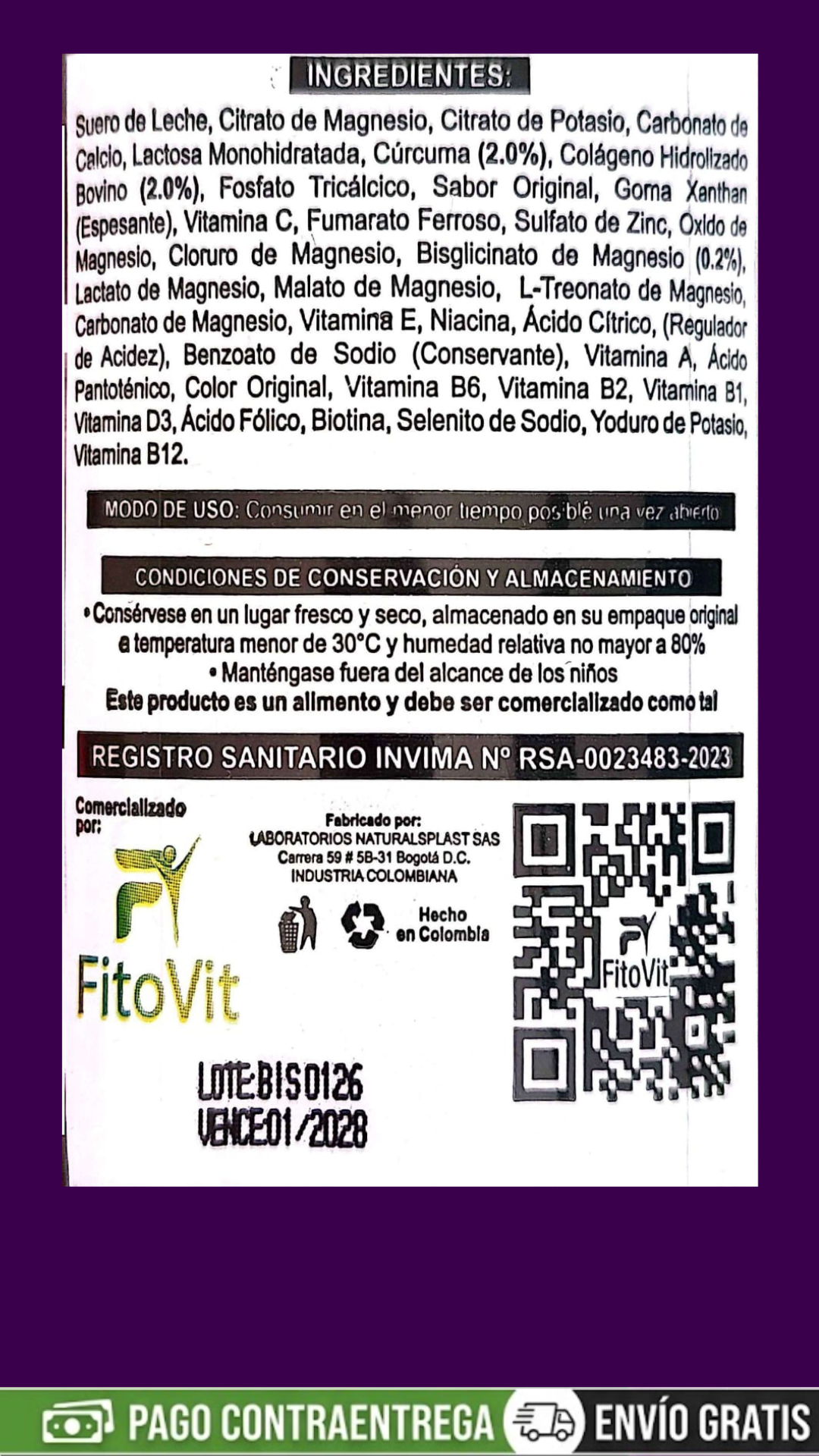 bisglicinato de magnesio x1