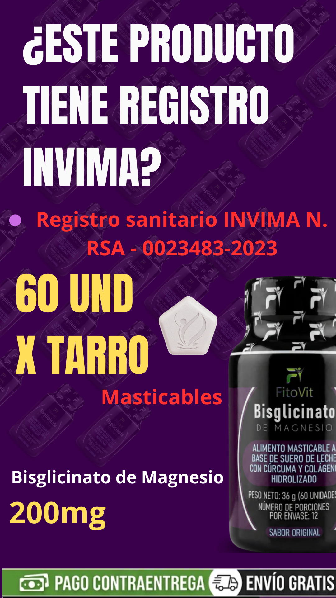 bisglicinato de magnesio x1