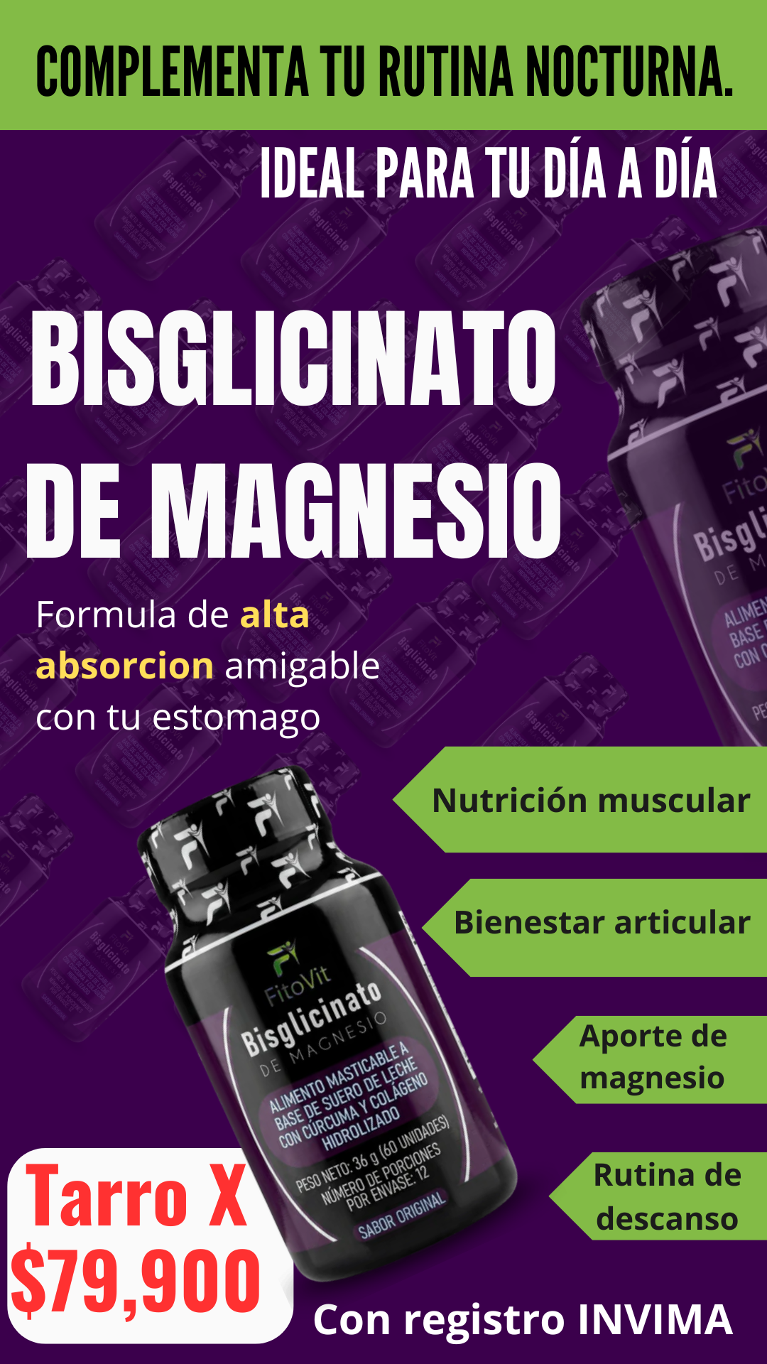 bisglicinato de magnesio x2