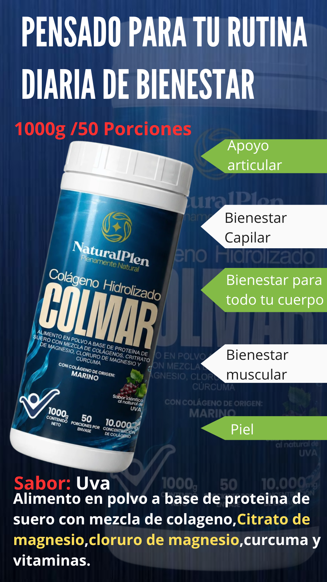 colágeno hidrolizado colmar x3