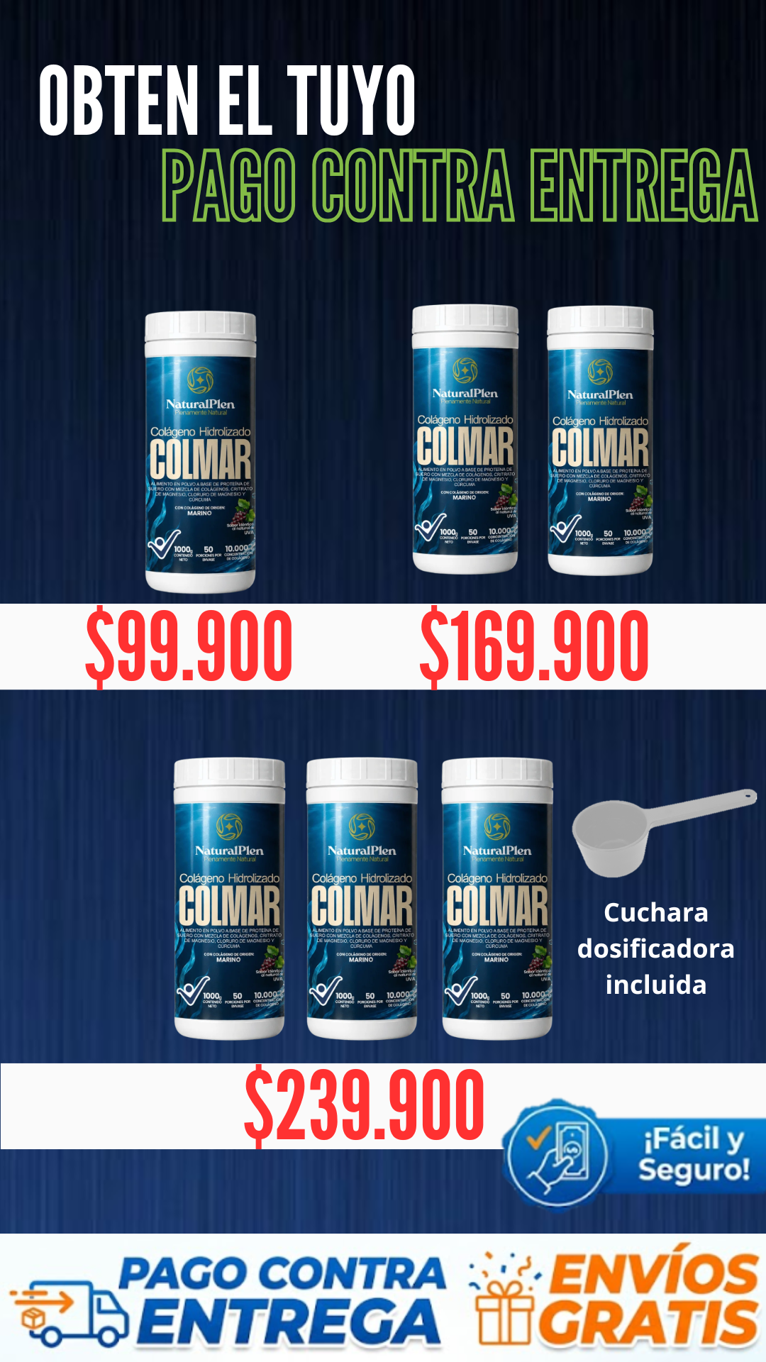 colágeno hidrolizado colmar x3