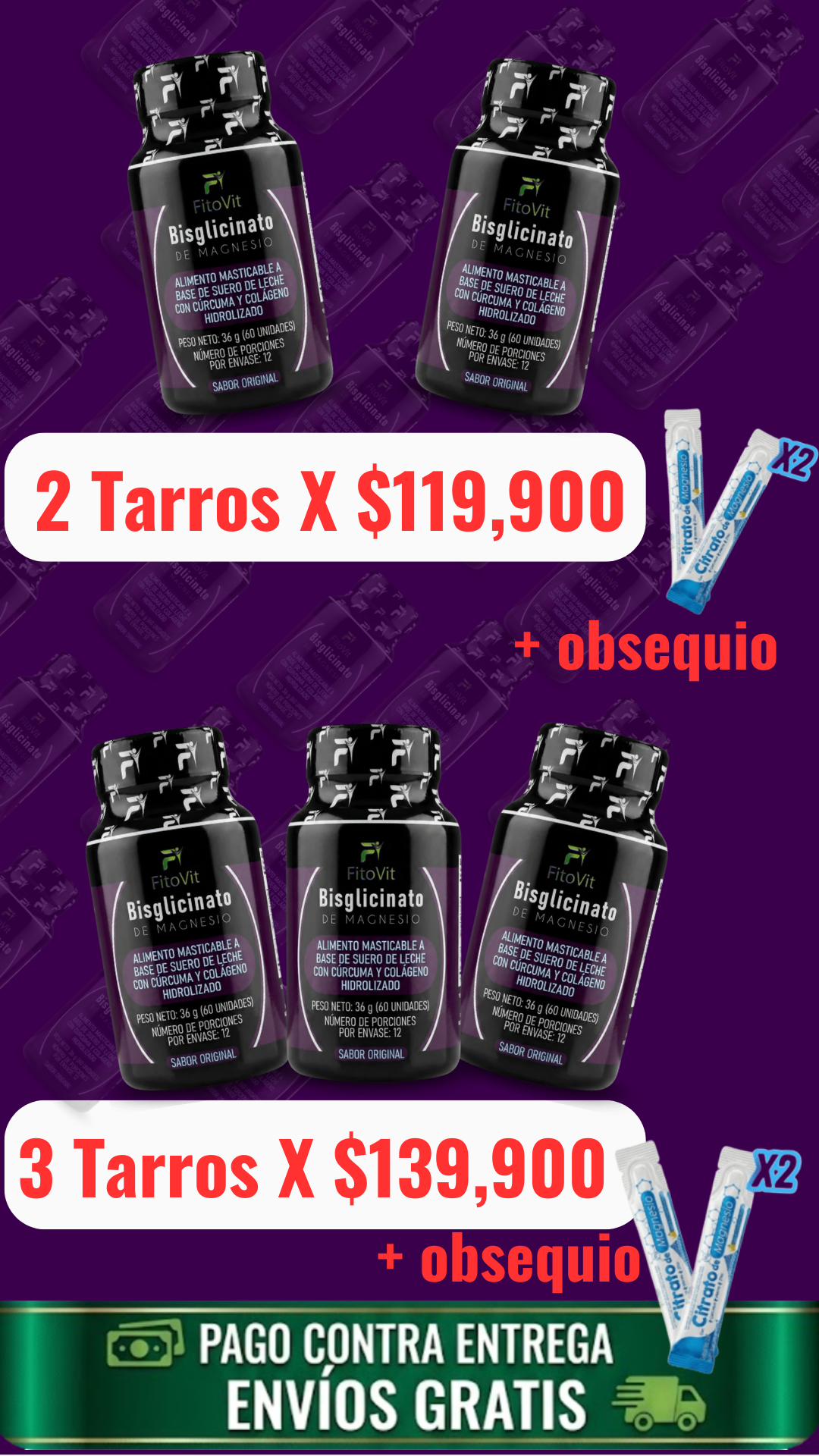 bisglicinato de magnesio x2