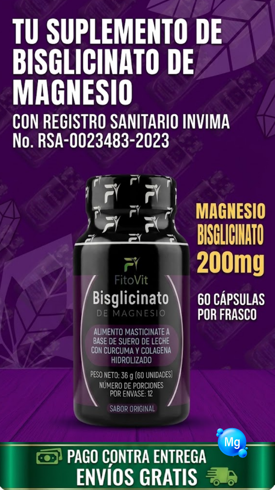 bisglicinato de magnesio x2
